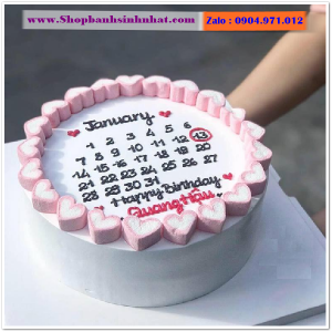 Bánh Sinh Nhật Cuốn Lịch - CL08
